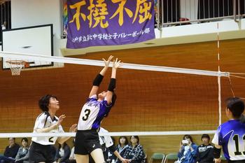 ４月２８日 日 春大女子バレー部県大会決定 松戸市立常盤平中学校