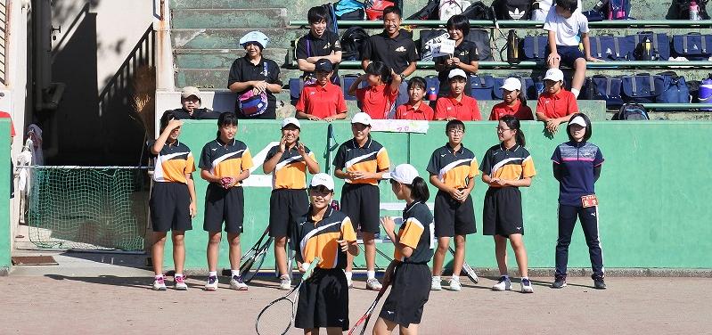 １０月５日 土 新人大会 女子テニス部 松戸市立常盤平中学校