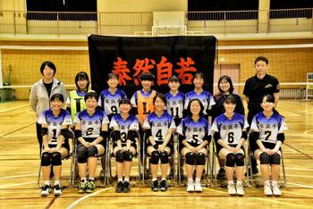 女子バレー部 平成３１年度 令和元年度 チーム写真 松戸市立常盤平中学校