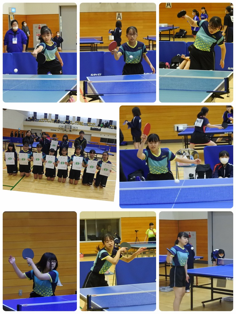 ７月２６日 日 引退試合 卓球男子 松戸市立常盤平中学校