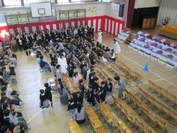 １年生退場