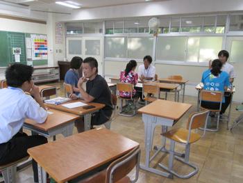 担任との打合せ