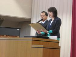 学校への感謝状